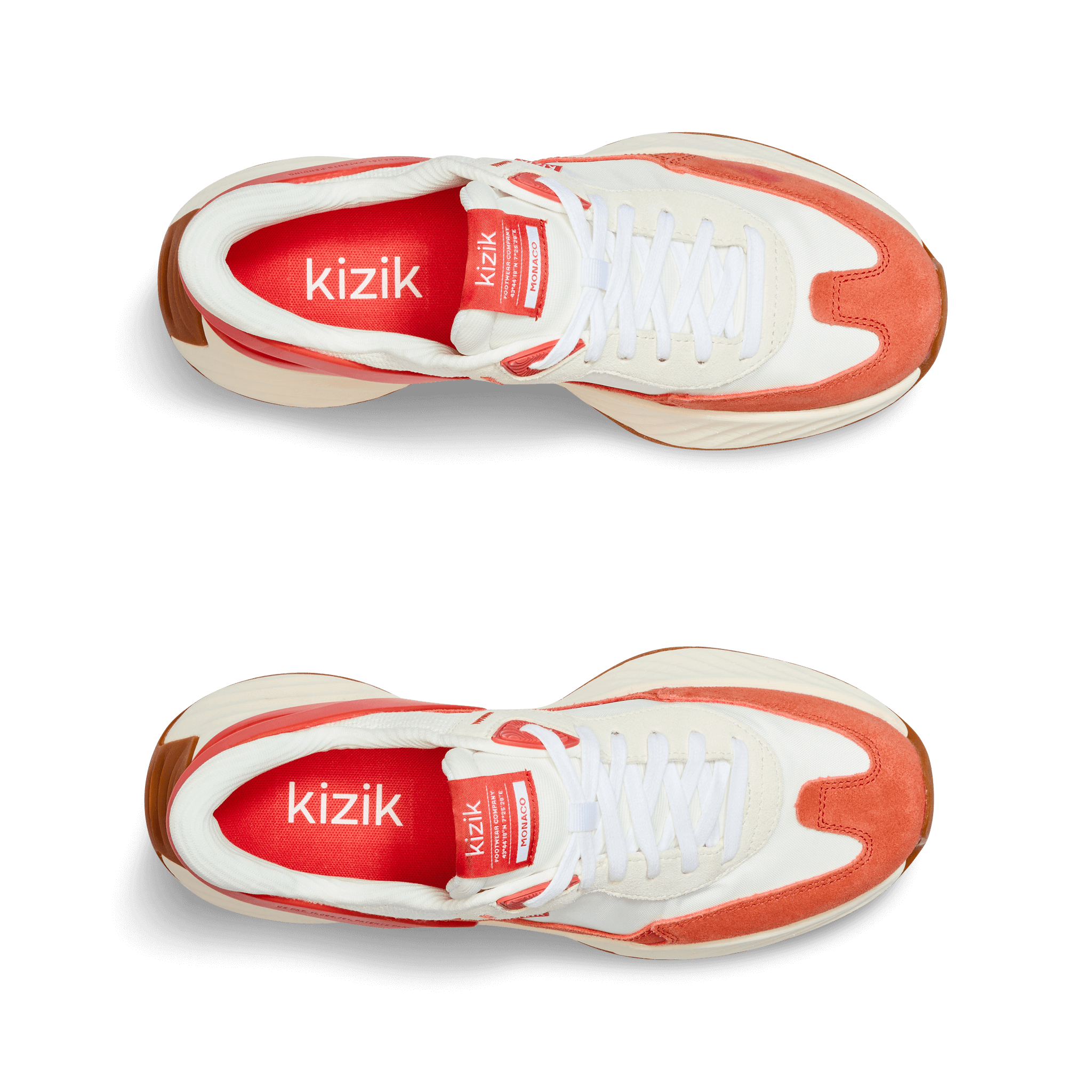 Men's Monaco - White/Tigerlily